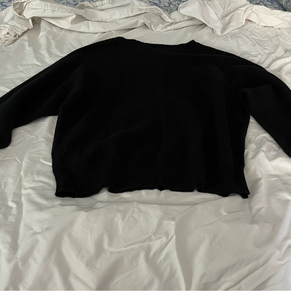 Saks black cashmere sweater